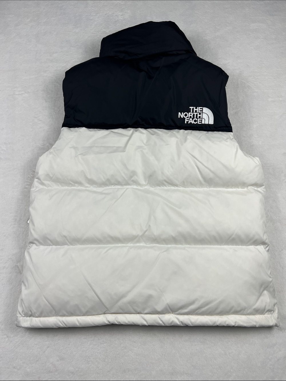 The North Face 1996 Retro Nuptse Down Puffer Vest White Dune Women’s Medium - Picture 2 of 8
